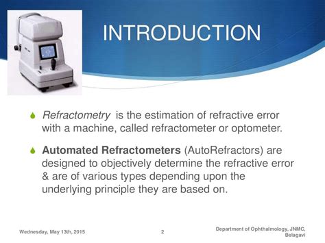 principles of auto refractometer pdf